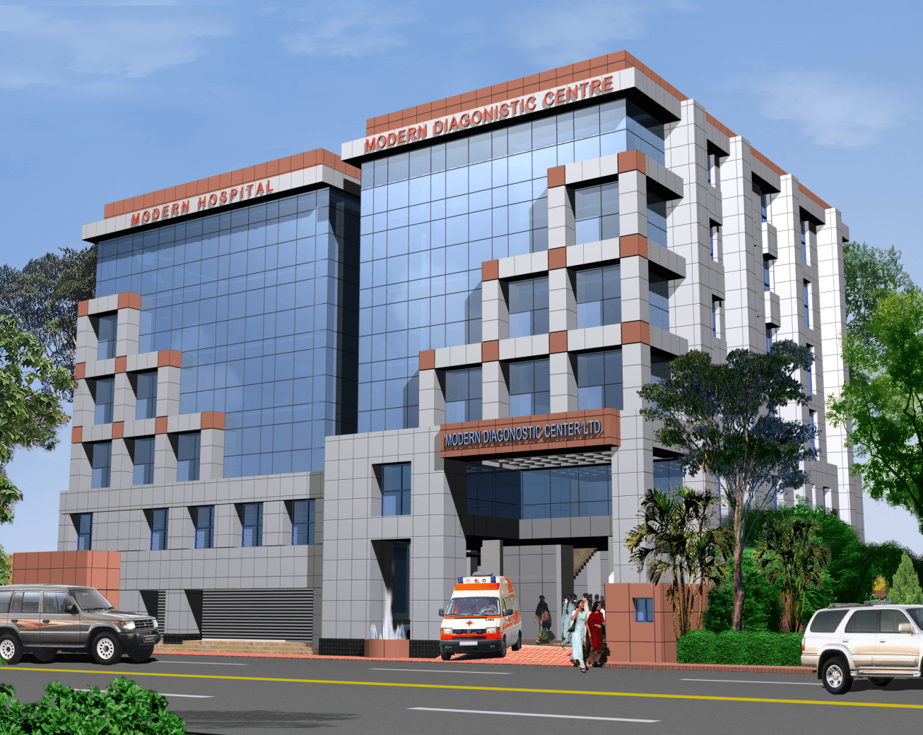 Anwar Khan Modern Hospital, hospital project